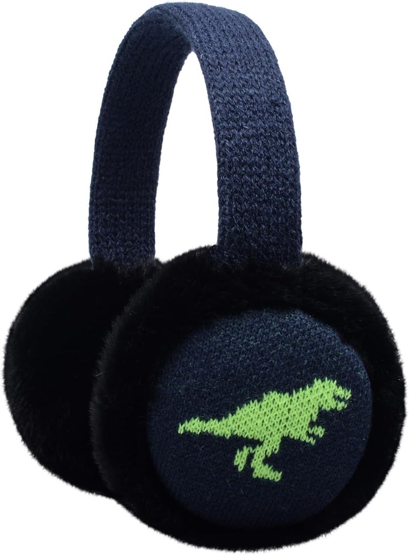 EDCYF Kids Knit EarMuffs Plush Warm Ear Muffs Winter Cold Weather Ear Warmer for Boys Girls - Image 1